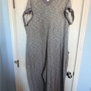 Free People Cozy Gray Knit jumpsuit